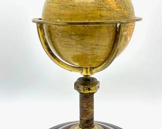 Vintage Wooden Globe On Wood & Brass Stand With Original 1949 Receipt For $100
Lot #: 99