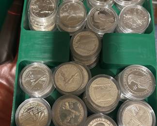 90% silver commemorative coins. 