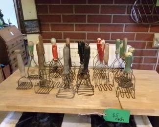 Antique Potato Mashers