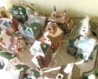 Christmas light up houses