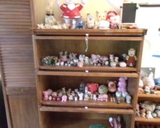 Barrister Bookcase full of pigs!