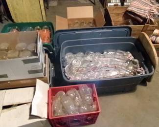 Vintage glass canning jars!