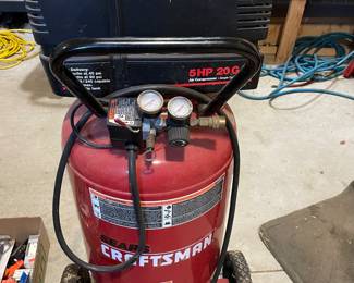 5 hp and 20 gallon air compressor from Craftsman