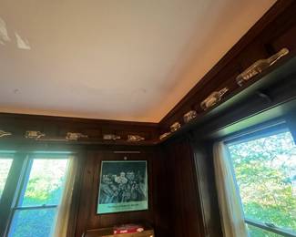 Handmade ships in a bottle