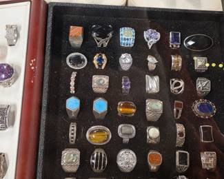 Assorted Sterling rings