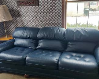 House Of Edinboro Leather Sofa