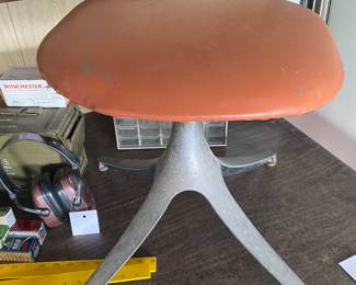pair George Nelson for Herman Miller Mid Century swivel stools for restoration