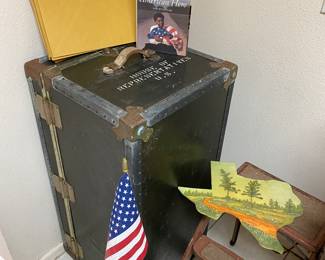 Barbara Jordan was Billye's lifelong friend, neighbor and contemporary, This is her United States House of Representative's foot locker