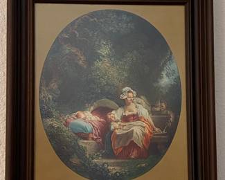 Well framed French print, the good mother