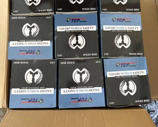 New boxes of masks.