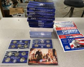 Collection of mint  and proof sets 