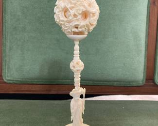Chinese puzzle ball hand carved and beautiful!