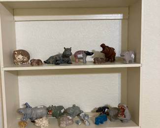 A large hippo collection