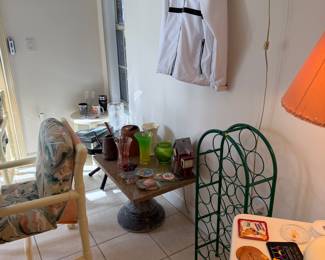 Wine racks and patio decor