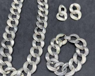 Silver Tone Fashion Set 