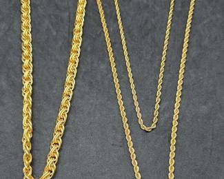 Gold Tone Chains 