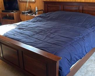 Wooden Sleigh Bed Frame