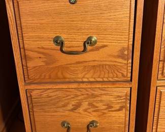 Oak Filing Cabinet