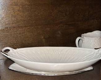 Lenox "Eternal" Creamer and Sugar Bowl Set