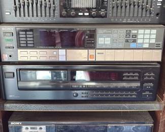O'Sullivan Vintage Stereo Console with Sony turntable and Components