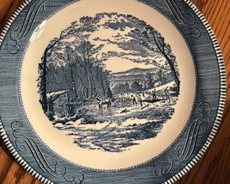 Blue Willow Pattern Plate