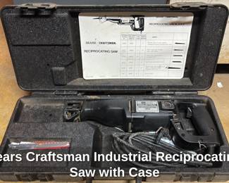 Sears Craftsman Industrial Reciprocating Saw with Case