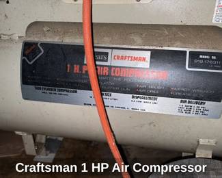 Craftsman 1 HP Air Compressor