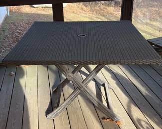 Wicker Patio Dining Table