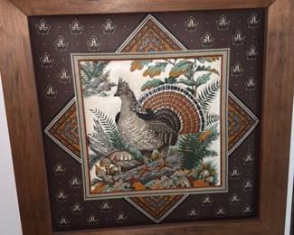 Fabric framed Quail