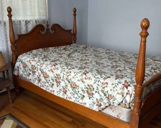 Vintage Four-Poster Bed Frame