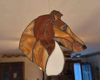 Stained Glass Fox Suncatcher