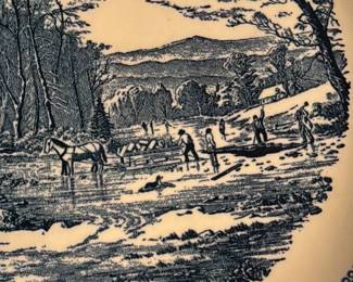 Blue Willow Pattern Plate