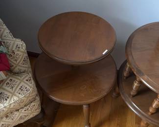 Vintage Tiered Accent Table