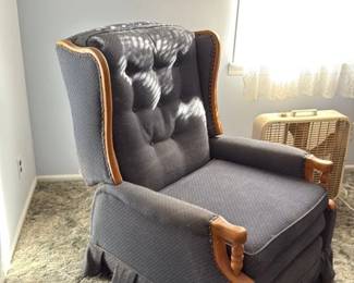 Vintage Upholstered Recliner Chair
