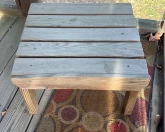 Wooden Outdoor Side Table