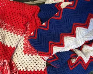 Vintage Crochet Afghan Blanket