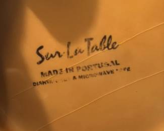 Sur La Table "Harvest" Turkey and Oak Leaf Embossed Bowl