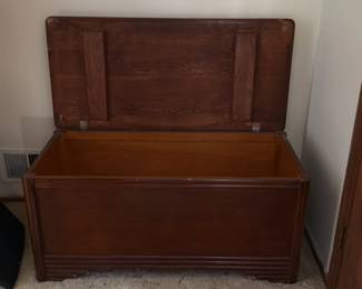 Antique Oak Blanket Chest