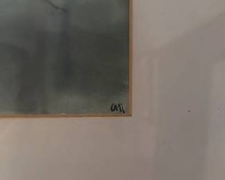 Watercolor Painting of Birch Trees