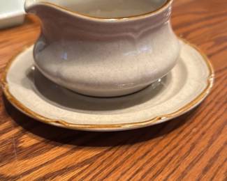 The Classics by Hearthside Stoneware Gravy Boat and Saucer