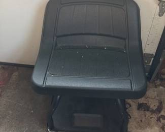 Black Plastic Mobility Scooter Seat