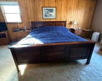 Wooden Sleigh Bed Frame