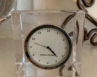 Simon Pearce glass clock