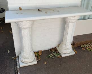 Out door cast table