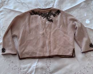 vintage beaded sweater