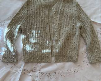 vintage beaded sweater