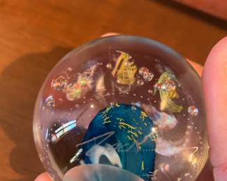 signed Gary Zack paper weight