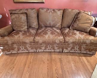 Copper color silk sofa