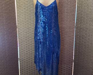 Flapper sequined dress, modern, pure silk
