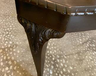 detail of dining table